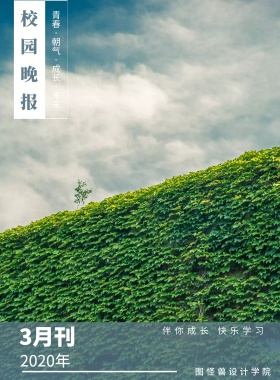 3月刊 校园晚报 2019年 图怪兽设计学院 伴你成长 快乐学习 青春·朝气·成长·未来 校园报刊封面印刷海报