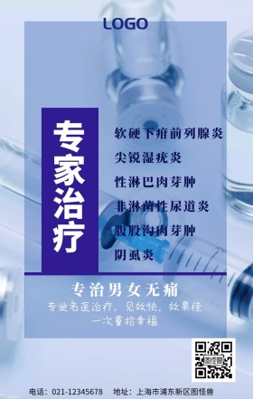 性病专科手机海报