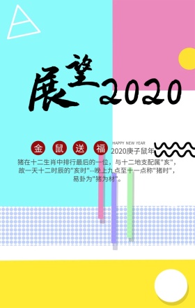 2019猪年吉祥中国风手机海报