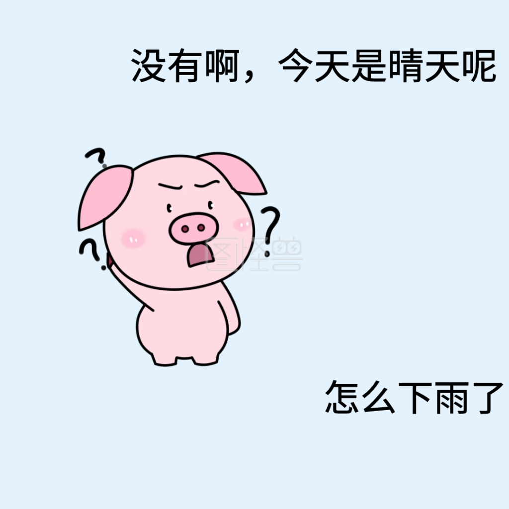 没有啊今天是晴天呢表情包
