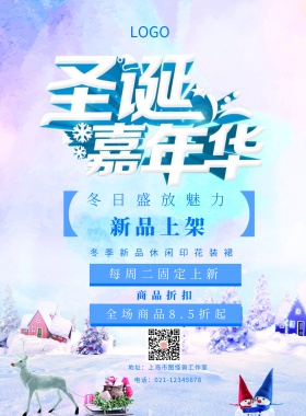 圣诞嘉年华宣传海报
