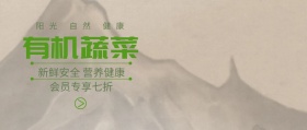简约清新健康自然绿色有机蔬菜公众号封面