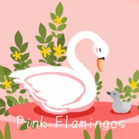 粉色的火烈鸟手机微博封面