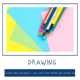 画画简约文艺公众号正方形配图