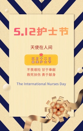 国际护士节护士最美粉色浪漫手机海报