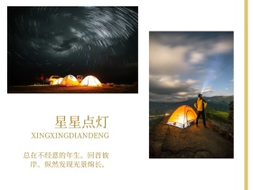 唯美浪漫网红星星灯摆拍公众号配图