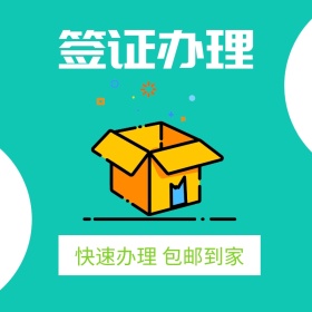 签证办理简约绿色淘宝主图