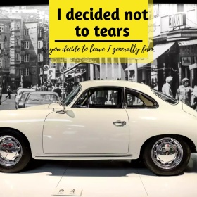 不再流泪街道汽车文艺简约公众号正方形配图