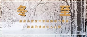 淡雅冬至饺子传统24节气二十四节日封面