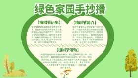 绿色家园手抄播通用宣传	