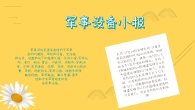 创意介绍军事设备小报