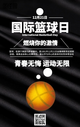国际篮球日海报