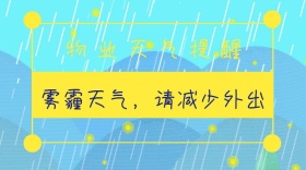 物业 天气 蓝色 简约 公众号封面