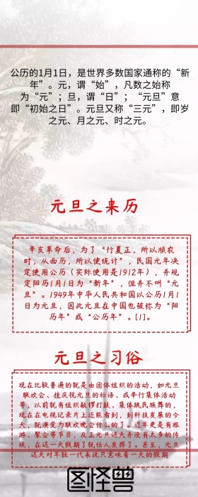 新年元旦快乐祝福营销海报