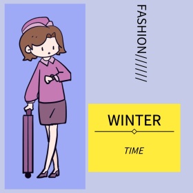 秋冬时尚街拍摄影欧美风