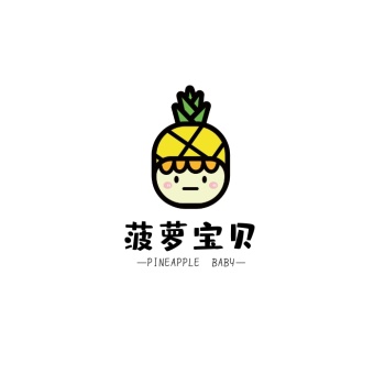 水果店卡通头像logo