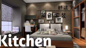 厨房设计育儿家庭简约公众号封面模板