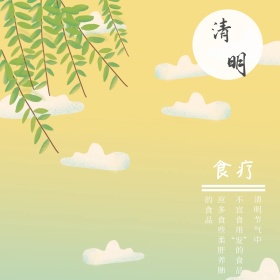 二十四节气清明节食疗要点公众号配图