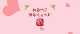 新春快乐 猪年大吉大利公众号封面