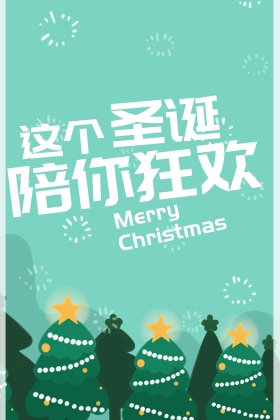 圣诞狂欢促销海报