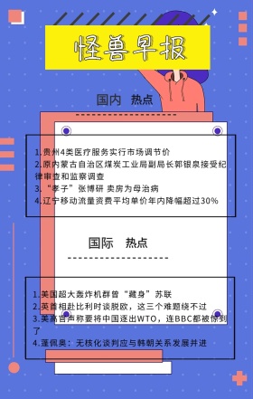 图怪兽早报