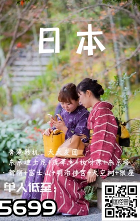 美丽日本富士山旅游暗红神秘海报