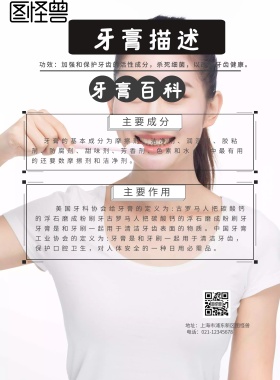 百科药膏描述手机海报