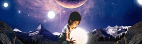 1920 黑色宇宙全屏海报