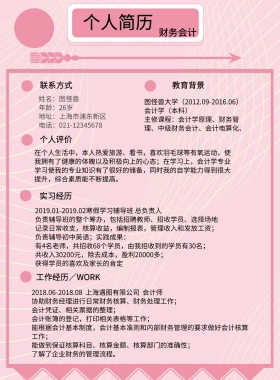 2019年简约财务海报