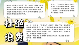 杜绝浪费宣传小报