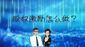 股权激励卡通简约公众号封面