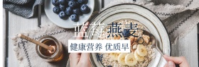 蓝莓燕麦早餐吃货节banner图片