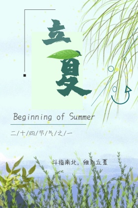 立夏清新海边公众号配图