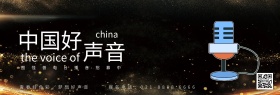 招募话筒好声音金色质感官网banner