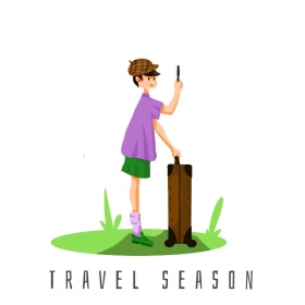 粉色简约旅行火烈鸟手机微博封面