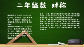 二年级数学小报对称