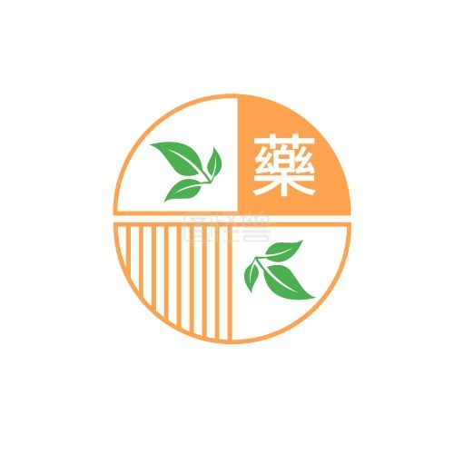 中医药文化-中医药文化绿叶古风大气企业图标LOGO在线图片制作-图怪兽