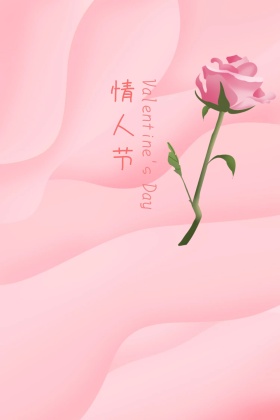情人节浪漫爱心竖版配图