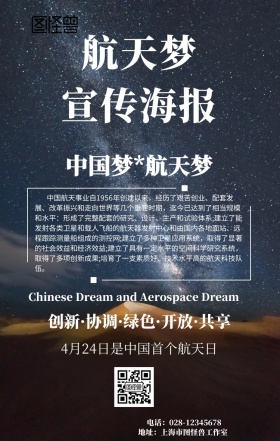 航空航天宣传海报	
