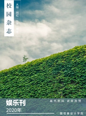 娱乐刊 校园杂志 2019年 图怪兽设计学院 最热新闻 紧跟舆情 大咖·网红·头条·榜单 校园报刊封面印刷海报