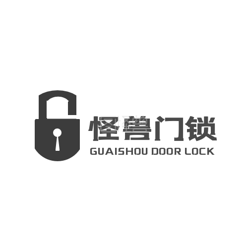 卡通logo设计-灰色简约卡通门锁logo设计在线图片制作-图怪兽