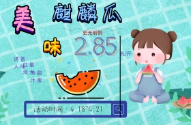 西瓜特价海报图片