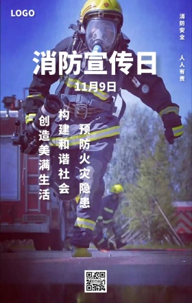 消防宣传日海报