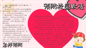 预防校园欺凌电子板报