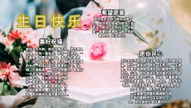 祝福快乐生日手抄小报