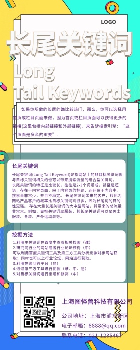 长尾关键词营销长图 