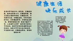 健康生活-快乐成长手抄报