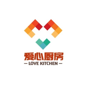 爱心厨房简约logo