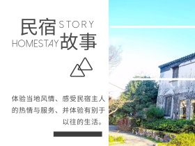 白色简约海景民宿促销公众号配图