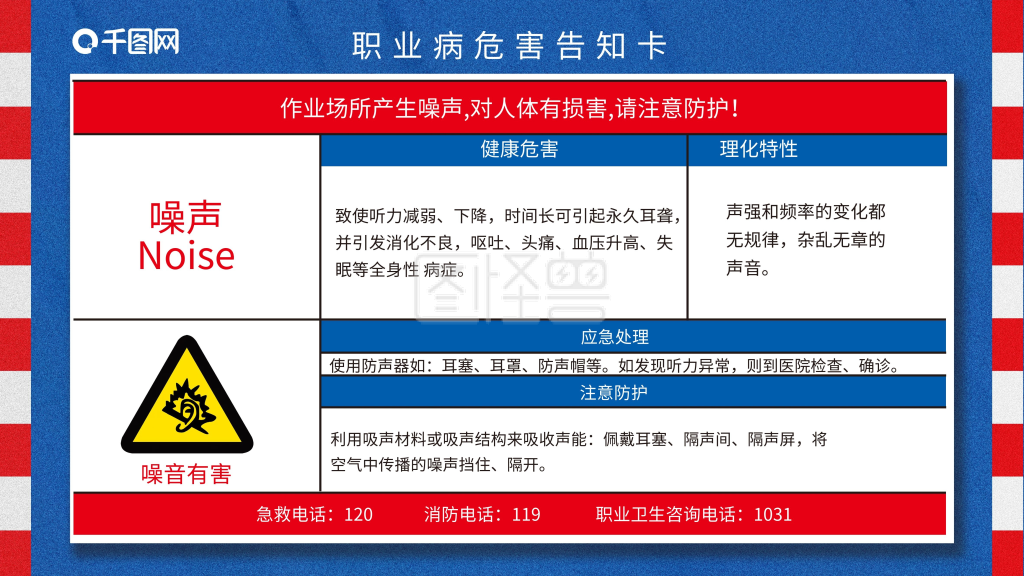 职业病危害告知卡